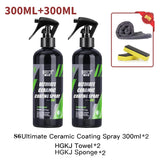 HGKJ S6 voiture revêtement céramique Spray miroir brillant liquide étanche voiture Nano cristal cire hydrophobe Spray peinture soins accessoires