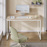 Bureau d'ordinateur WOLTU avec structure en métal, table de travail moderne et spacieuse pour la maison, le bureau ou la chambre. Idéal pour écrire, étudier ou jouer.