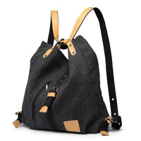 Sac à main KONO pour femme, sac à dos en toile, grand modèle, antivol, sac bandoulière multifonctionnel