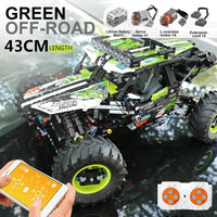 MOULD KING 18002 Voitures Techniques Jouets Le MOC-19517 APP&RC Buggy 4x4 RC Motorisé Modèle de Bloc de Construction en Brique Cadeau de Noël pour Enfants