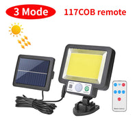 LED solaire fendu applique 3 Mode étanche capteur de mouvement lampe sécurité extérieure éclairage public lampe solaire pour jardin applique murale