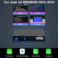 AUTOTOP – Module CarPlay sans fil pour Audi A3 8v Q2 8P 2012 – 2018, système MIB2 MIB, Kits de rénovation automatique Android, caméra inversée Airplay