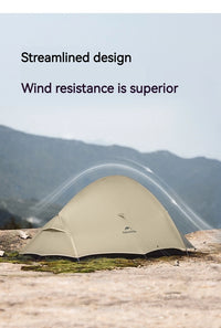 Tente de camping ultralégère Naturehike Cloud Up Pro pour 2 personnes, 3 saisons, moustiquaire 20D, portable, pour la randonnée et les voyages en plein air, avec tapis de sol.