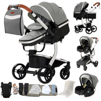 Poussette légère Magic ZC, poussette bébé 3 en 1, landau pour bébé, poussette légère en PU 3 en 1