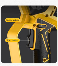 Tronçonneuse électrique sans balais jaune de 8 pouces (20 cm) et 1380 W, outil professionnel pour l'élagage et le jardinage, compatible avec les batteries Dewalt 20 V.