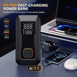Démarreur de voiture YINGBOOST avec pompe à air, booster de batterie automobile de 4000 A et gonfleur de pneus de 150 PSI avec compresseur d'air