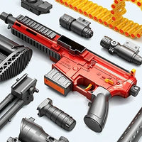 Pistolet jouet VATOS Blaster pour enfants, mode lancer de cartouches, mode tir en chaîne, chargeur 24 fléchettes, manuel, pistolet en mousse, jeu de tir pour garçons de 6 à 8 ans