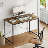Bureau d'ordinateur WOLTU avec structure en métal, table de travail moderne et spacieuse pour la maison, le bureau ou la chambre. Idéal pour écrire, étudier ou jouer.
