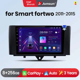 Autoradio Junsun sans fil CarPlay Android Auto pour Smart Fortwo 451 (2005-2015) - Systèmes intelligents pour voiture - RDS, Bluetooth, DSP - Format 2 DIN
