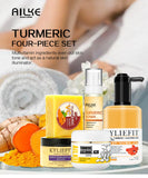 Coffret de soins pour la peau au curcuma bio AILKE : réduit l’acné, nettoie la peau, exfolie, éclaircit le teint, unifie le teint et améliore l’hydratation des peaux sèches.