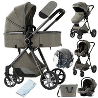 Poussette bébé 3 en 1 poussette légère pour nouveau-nés voyage pliable bébé voitures infantile poussette landau siège auto bébé