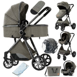 Poussette bébé 3 en 1 poussette légère pour nouveau-nés voyage pliable bébé voitures infantile poussette landau siège auto bébé