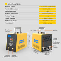 SDT101 – Machine à fumée 12V, détecteur de fuite, tuyau d'huile et de carburant, détecteur de fuite sous vide, système EVAP automatique, outils de Diagnostic automatique, sans pompe