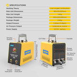 SDT101 – Machine à fumée 12V, détecteur de fuite, tuyau d'huile et de carburant, détecteur de fuite sous vide, système EVAP automatique, outils de Diagnostic automatique, sans pompe