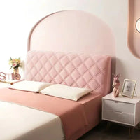 Housse de tête de lit matelassée en velours de haute qualité, tout compris, ultra luxueuse, douce et épaisse, matelassée en peluche courte.