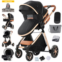 Poussette bébé poussettes légères 3 en 1 landau chariot bébé landau 3 en 1 berceau de poussette Multiple pour nouveau-nés