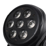 SHEHDS-Lumière LED à Tête Mobile pour ixMusicale Chang DJ, Discothèque, brev, 7x12W, RGBW/7x18W, 6 en 1