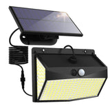 LED solaire fendu applique 3 Mode étanche capteur de mouvement lampe sécurité extérieure éclairage public lampe solaire pour jardin applique murale
