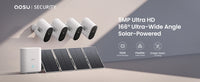 AOSU 3MP PTZ caméra de sécurité solaire batterie intégrée sans fil 2.4Ghz WIFI caméra PIR AI détection 2 voies Audio caméra de vidéosurveillance extérieure