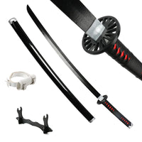 Katana Demon Slayer 41 pouces/104 cm (Tsuyuri Kanao Sanemi Giyuu) en bois bleu, jouet, épée, accessoire de jeu de rôle, personnage, arme