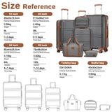 KONO 4/5/6 pièces trousse de beauté boîte trousse à cosmétiques bagage à main trousse de toilette sac de voyage ensemble de bagages