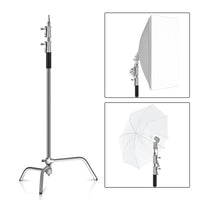 SH-Support d'éclairage RapDuty C en acier inoxydable, support de photographie, bras de maintien, 260cm, 107cm, recommandé Max, liquimanquer, un cadeau