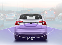 Caméra de recul Junsun pour voiture, résolution AHD 720p, étanche, grand angle 140°, pour autoradio.