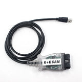 Meilleure vente pour BMW IN-PA Ediabas K + DCAN commutateur câble de Diagnostic OBDII pour BMW E46 K + CAN K CAN IN-PA FT232RL puce Interface USB
