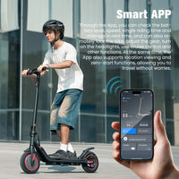 Trottinette électrique iScooter i9m 10.5Ah 500w, pliable, vitesse maximale 35 km/h, autonomie 30 km, pneus pneumatiques 10 pouces, application mobile.
