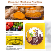 Coffret de soins pour la peau au curcuma bio AILKE : réduit l’acné, nettoie la peau, exfolie, éclaircit le teint, unifie le teint et améliore l’hydratation des peaux sèches.