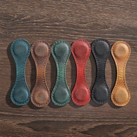 Marque page aimanté cuir vintage
