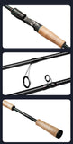 Canne à pêche HANDING Magic L 1,98-2,44 m UL/L/ML/MH/M, 2 sections, poids du leurre MF/F : 1,5-40 g, pour eau de mer ou eau douce.
