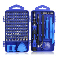 Kit de tournevis magnétique professionnel de précision 122 pièces avec embouts en acier CR-V et pointes magnétiques pour réparations de bricolage