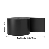 Bordure paysagère VEVOR, profondeur 25 cm, longueur totale 18,3 m, en PEHD recyclé enroulé, flexible et cintrable, pour l'aménagement paysager