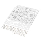 Panneau d'écran en PVC avec papillon, fleur, oiseau, fleurs creuses, 40x40cm, 12 pièces