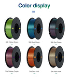 KEEPANG – Filament d'imprimante 3D PLA en soie, 5KG, Filaments de couleurs simples/doubles/Triples, 2.2LBS, 1KG/rouleau, 1.75mm ± 0.02MM, matériau d'impression 3D