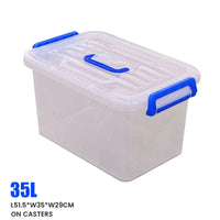 Boîte de rangement avec couvercle, boîte de rangement empilable, coffre de rangement, conteneur de rangement à roulettes, organisateur de placard pour la maison