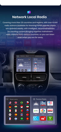 Autoradio Junsun CarPlay Android Auto pour Renault Clio 4 ZOE 2012-2017, système GPS intelligent, stéréo multimédia