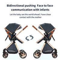 Poussette bébé 3 en 1 poussette légère pour nouveau-nés voyage pliable bébé voitures infantile poussette landau siège auto bébé