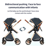 Poussette bébé 3 en 1 poussette légère pour nouveau-nés voyage pliable bébé voitures infantile poussette landau siège auto bébé