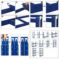 Étagère Industrielle Lourde 5 Niveaux Réglables 875KG Charge Max, Sans Boulons - Rangement Métal Garage Atelier Cave Entrepôt 200x100x50cm