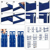 Étagère Industrielle Lourde 5 Niveaux Réglables 875KG Charge Max, Sans Boulons - Rangement Métal Garage Atelier Cave Entrepôt 200x100x50cm