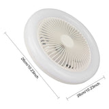Ventilateur de plafond encastré avec éclairage et télécommande, ventilateur de plafond moderne à intensité variable pour salon et salle à manger