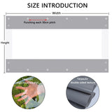 Bâche imperméable en PVC d'épaisseur 0.55mm, bâche résistante aux intempéries et aux UV pour gaz de jardin, porche, Garage, couverture pour plantes agricoles