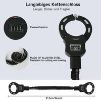 Antivol de type menottes pour trottinette électrique, antivol de vélo, cadenas à code enroulé et sécurisé, accessoires pour trottinettes électriques, poussettes, motos et vélos
