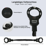 Antivol de type menottes pour trottinette électrique, antivol de vélo, cadenas à code enroulé et sécurisé, accessoires pour trottinettes électriques, poussettes, motos et vélos