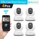 Caméra de surveillance pour bébé Caméra de sécurité domestique HD 2K avec détection de mouvement et audio bidirectionnel, installation facile, jour et nuit claires