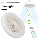 Ventilateur de plafond encastré avec éclairage et télécommande, ventilateur de plafond moderne à intensité variable pour salon et salle à manger