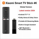 Clé TV connectée Xiaomi 4K, Android TV 11, processeur quadricœur Cortex-A35, 2 Go de RAM, 8 Go de ROM, Netflix, Wi-Fi, Assistant Google, dongle TV