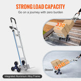 SucceBuy Chariot d'escalade pour escaliers de 550 lb, chariot à main robuste avec double poignées, cadre de camion pour entrepôt, shopping, aéroport